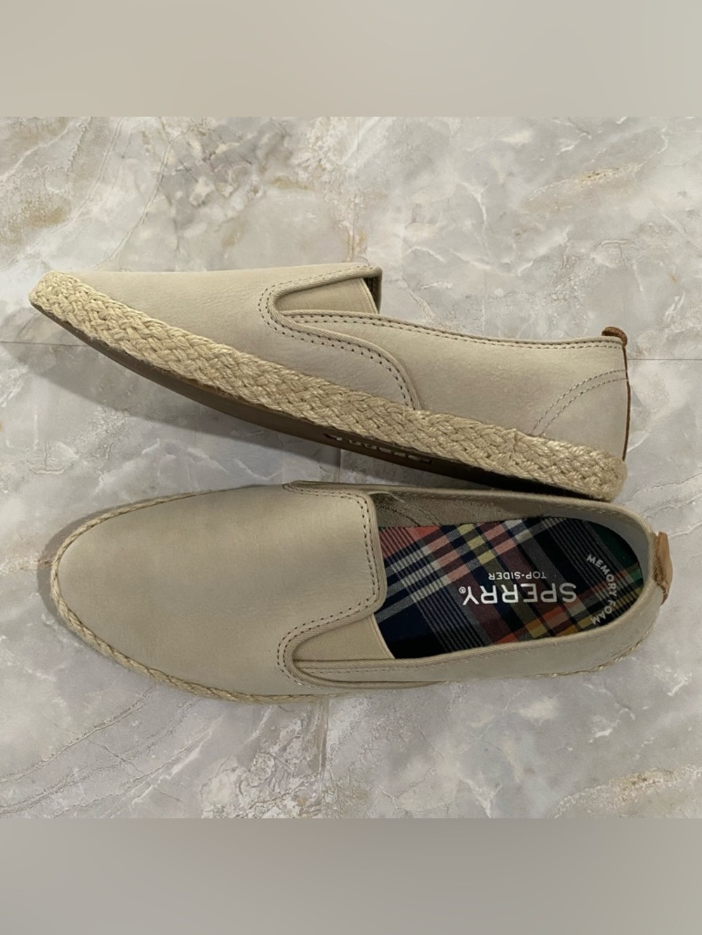 Sperry Cream Slip-On Espadrille Shoes